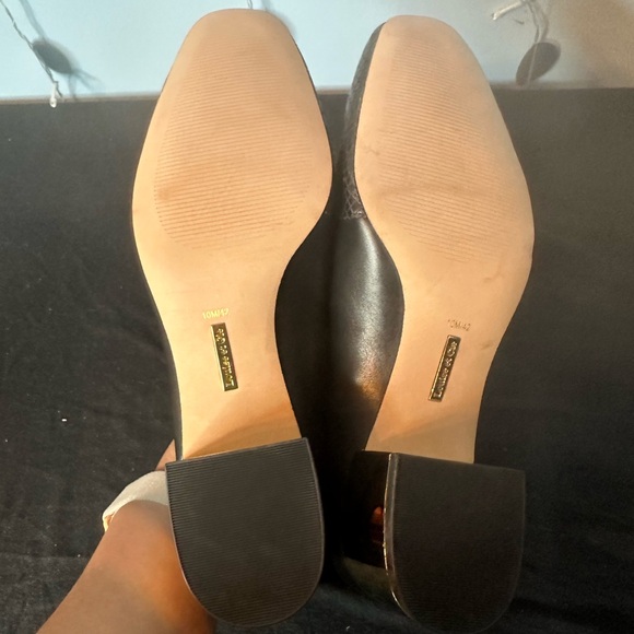 NWOB Louise et Cie Lo-Lavey Leather Block Heel Shoes - Picture 3 of 6